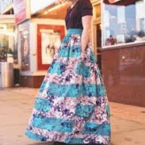 NEW ANTHROPOLOGIE Novella Ball Maxi Skirt